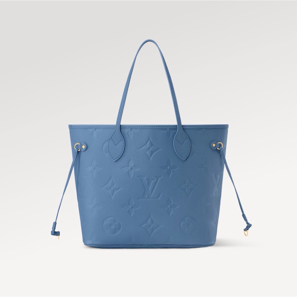 💙 Louis Vuitton Neverfull MM – Blue Jean Empreinte (New Release Feb 27, 2026)